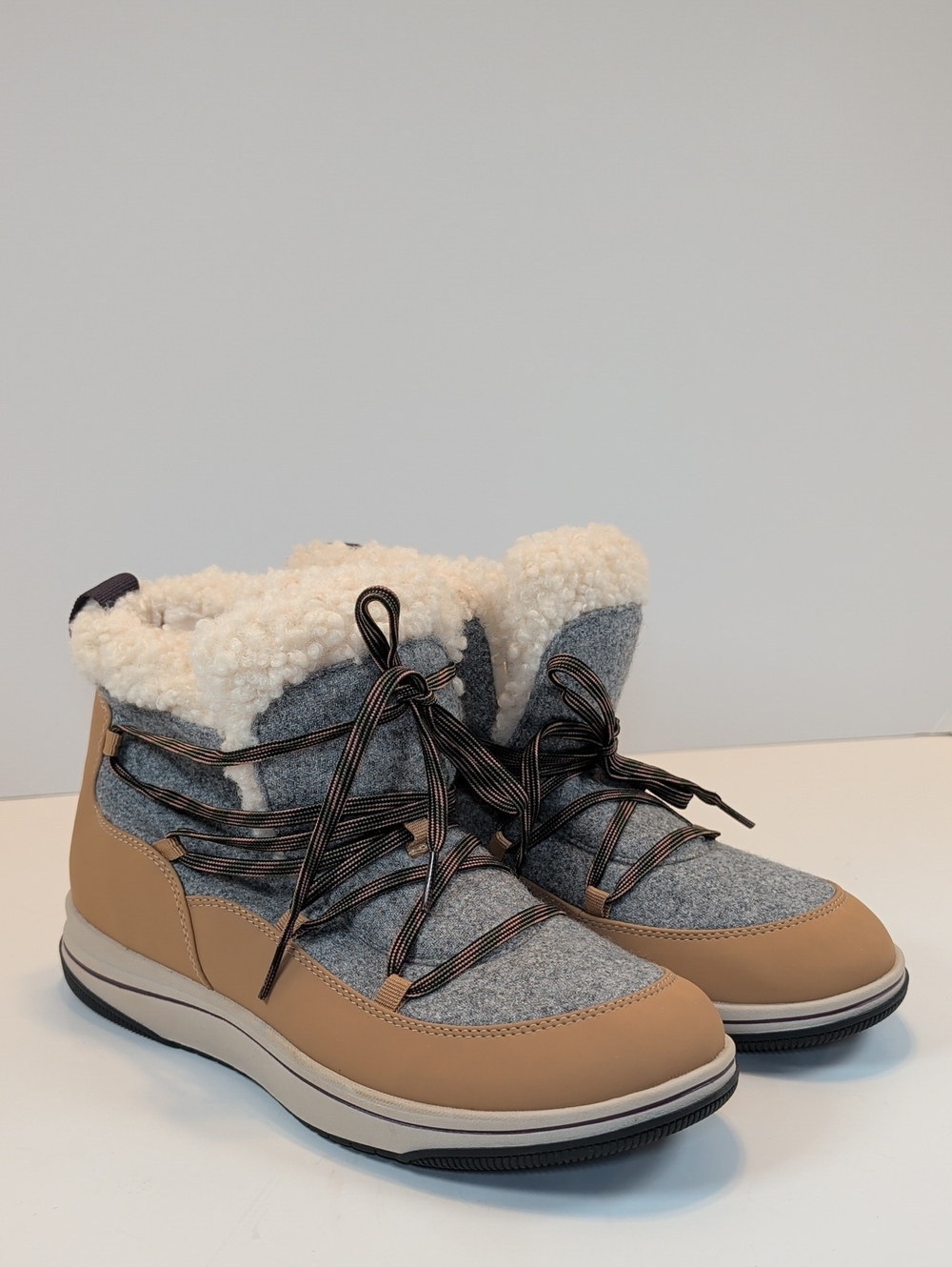 Clark's Cloudsteppers Breeze Glacier Lace-Up Ankle Boots Size 9